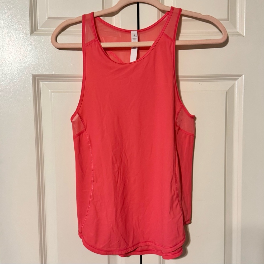 Lululemon Coral Pink Tank Top- Size 2